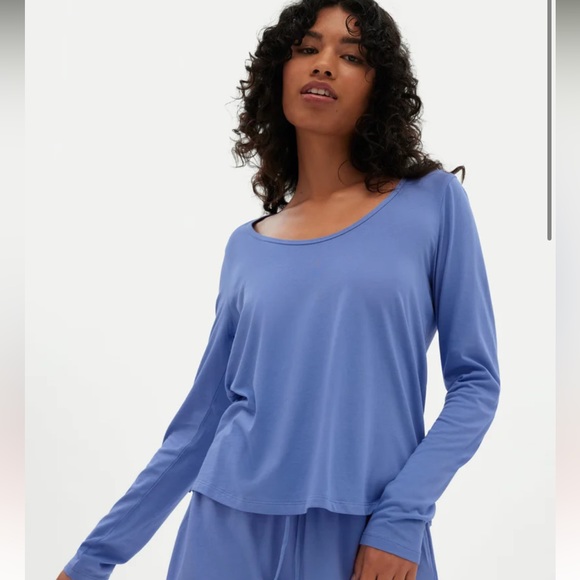 Girlfriend Collective Nighttime long Sleeve pajama top - Picture 1 of 5